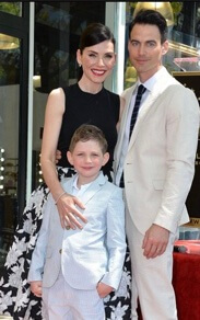 Kieran Lindsay Lieberthal with his parents Julianna Margulies and Keith Lieberthal 